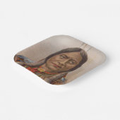 Rauchsignale: Lakota-Indianerschiff sitzt Bull Pappteller (Gewinkelt)