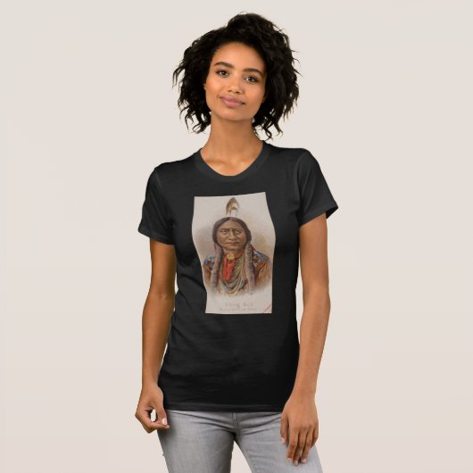 Rauchsignale: Lakota-Indianerschiff sitzt Bull T-Shirt (Vorne ganz)