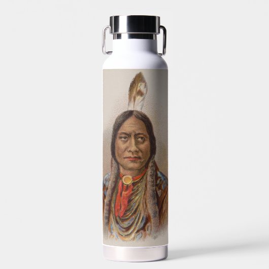 Rauchsignale: Lakota-Indianerschiff sitzt Bull Trinkflasche (Vorne)