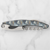 RAUCHSKELETON, FRIEDHOF CORKSCREW FLASCHE OPENER KELLNERMESSER (Vorderseite)