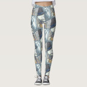 RAUCHSKELETON, FRIEDHOF GOTH SKELLY LEGGINGS (Vorderseite)