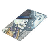 RAUCHSKELETON, FRIEDHOF-MAGNET-RETangle Magnet (Linke Seite)