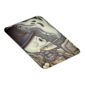 RAUCHSKELETON, FRIEDHOF-MAGNET-RETangle Magnet (Rechte Seite)