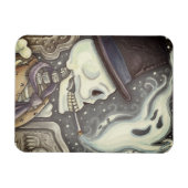 RAUCHSKELETON, FRIEDHOF-MAGNET-RETangle Magnet (Horizontal)