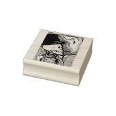 RAUCHSKELETON, FRIEDHOF RUBBER BRIEFMARKE GUMMISTEMPEL (Stempel)