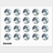 RAUCHSKELETON, FRIEDHOF-STICKER-SCHUHE RUNDER AUFKLEBER (Blatt)