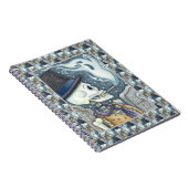 RAUCHSKELETON MIT GHOSTEN IM SPOOKY-FRIEDHOF NOTIZBLOCK (Rechte Seite)