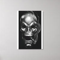 RAUCHSKULL-LEINWAND