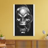 RAUCHSKULL-LEINWAND LEINWANDDRUCK (Insitu (Wohnzimmer))