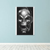 RAUCHSKULL-LEINWAND LEINWANDDRUCK (Insitu (Holzboden))