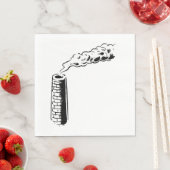 Rauchstack Papier Napkins Serviette (Beispiel)