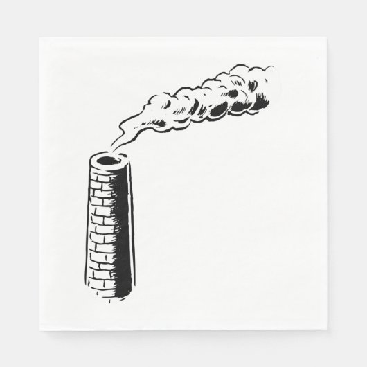 Rauchstack Papier Napkins Serviette (Vorderseite)