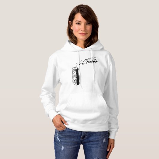 Rauchstack Womens Hoodie (Vorne ganz)
