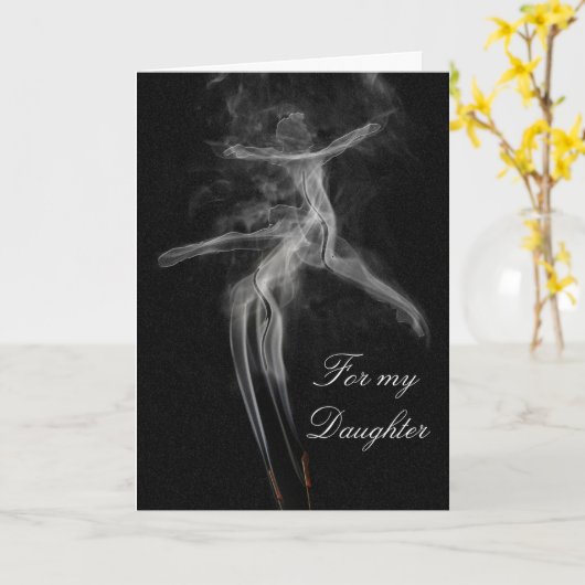 Rauchtänzer Karte (Gelbe Blume)