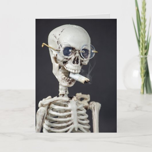 Rauchverbot Glückwunsch Karte (Vorderseite)