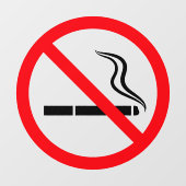 Rauchverbot Zigarette Fensteraufkleber (Blatt)