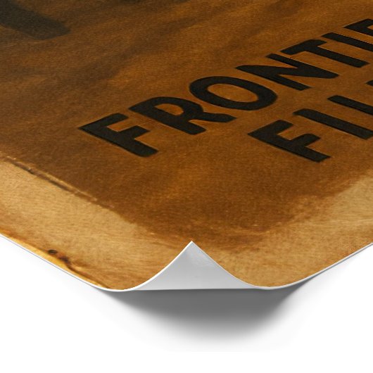 Rauchverwahrung - Vintages Western-Filmplakat Poster (Ecke)