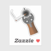 Rauchwaffe Aufkleber (Blatt)