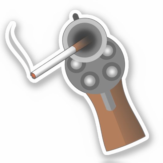 Rauchwaffe Aufkleber (Vorderseite)