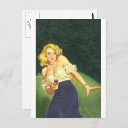 Rauchwaffe Postkarte (Vorne/Hinten)