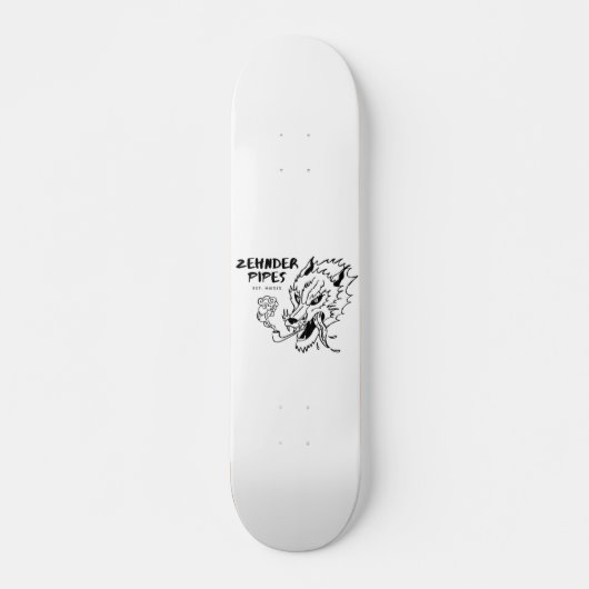 Rauchwolf-Skate Deck Skateboard (Vorne)