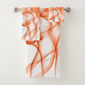 Rauchwolken auf weiß badhandtuch set (Insitu)