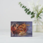 Rauchwurst-Visitenkarte Visitenkarte (Stehend Vorderseite)