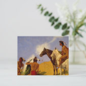 Rauchzeichen Postkarte (Stehend Vorderseite)