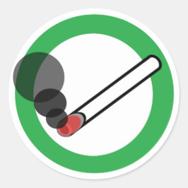 Rauchzeichen Runder Aufkleber