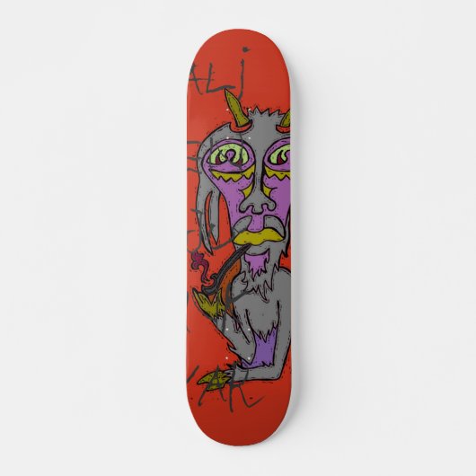 Rauchziege Skateboard (Vorne)