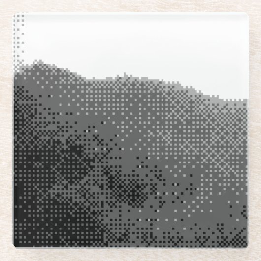 raue Berge Glasuntersetzer (Vorderseite)