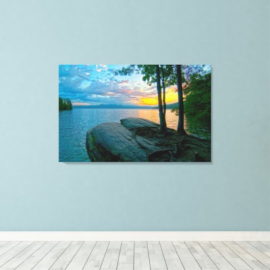 raue Berge Leinwanddruck (Insitu (Holzboden))