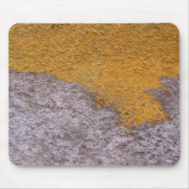 Raue Beton graue gelbe Bau-Wand Mousepad