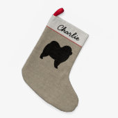 Raue Chow-Chow Chow-Chow Kleiner Weihnachtsstrumpf (Vorderansicht (hängend))