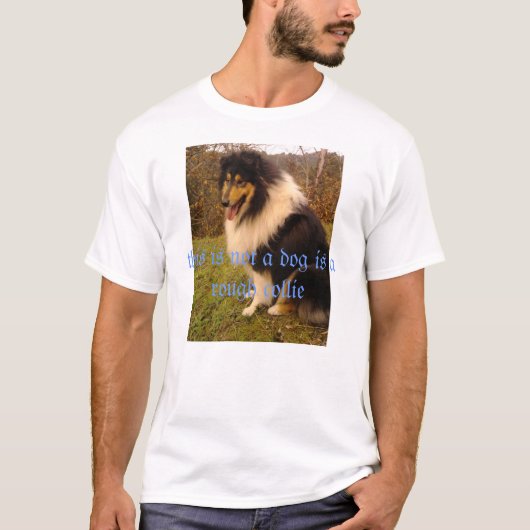 Raue Collie-Art T-Shirt (Vorderseite)