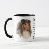 Raue Collie-Geschenke Tasse (Links)