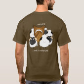 Raue Collie In Herden leben-ICh Herde… deshalb bin T-Shirt (Rückseite)