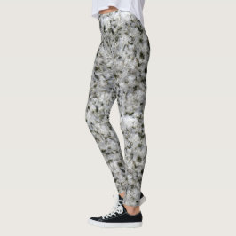 Raue Geologie-weißes Leggings
