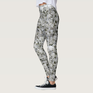 Raue Geologie-weißes Leggings
