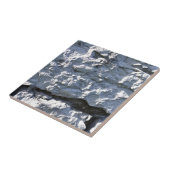 Raue Steinbeschaffenheit, weißer Ziegelstein Fliese (Seite)