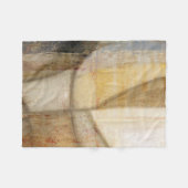 Raue strukturierte Erdton-Malerei Fleecedecke (Vorderseite (Horizontal))