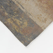 Raue strukturierte Erdton-Malerei Fleecedecke (Ecke)