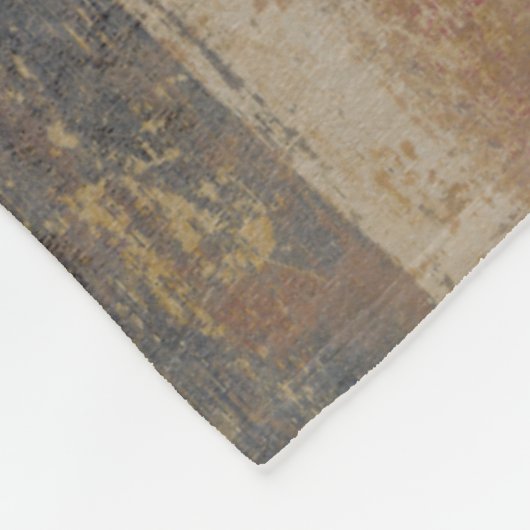 Raue strukturierte Erdton-Malerei Fleecedecke (Ecke)