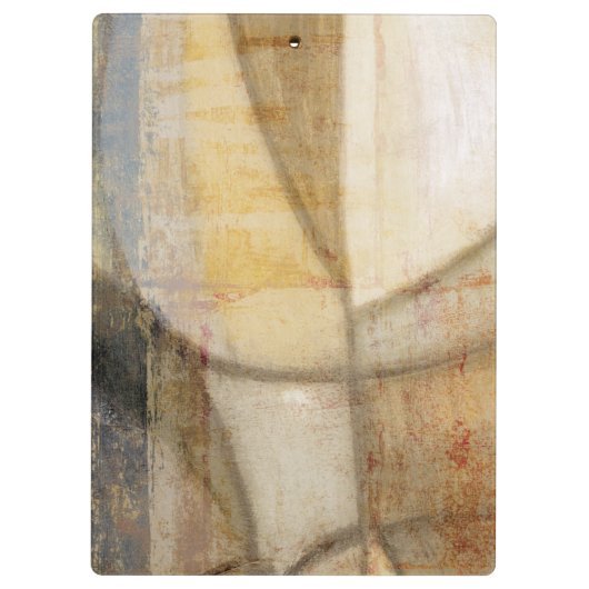 Raue strukturierte Erdton-Malerei Klemmbrett (Rückseite)