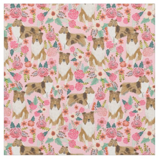 raue Vintage Blüten rosa Stoff (Nahaufnahme)