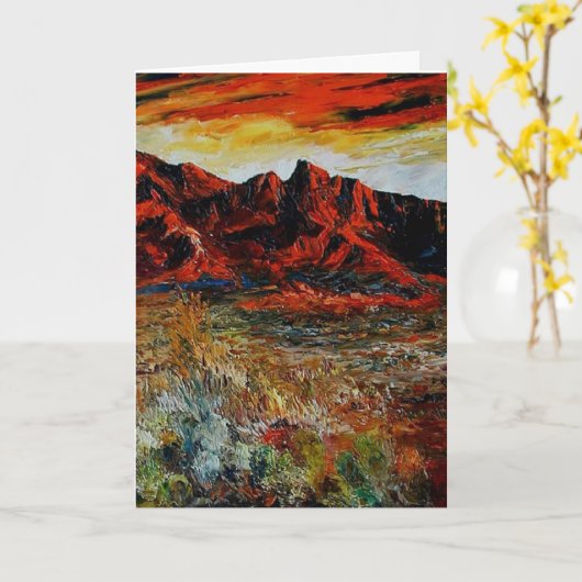 Raue Weisen Karte (Gelbe Blume)