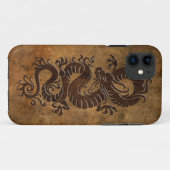 Rauer chinesischer Drache Case-Mate iPhone Hülle (Rückseite (Horizontal))