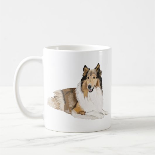 Rauer Collie Kaffeetasse (Links)