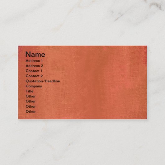 rauer Eindruck Visitenkarte (Vorderseite)