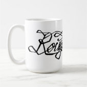 Rauer Entwurfs-Tasse Kaffeetasse (Links)